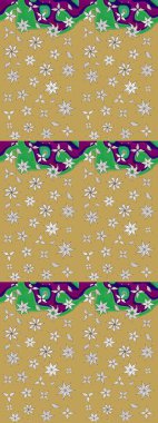 Renkli grunge, aloyellow ve nötr çiçeklerle soyut bir arka plan oluşturur. Nakış desenli çiçek deseni. İzler, kumaş, duvar kağıtları, tekstil için raster dokusu.