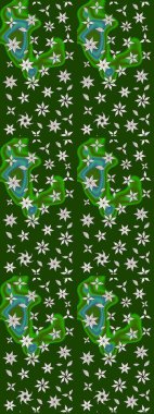 Zentangle soyut çiçekleri. Raster illüstrasyonu. Renkli Bahar Teması eskiz kalıbı. Karalama çiçeği. Düz Çiçek Elementleri Tasarımı. Şirin kumaş deseni.