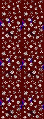 Çiçekli karalama şeklinde Raster çiçek deseni. Nazikçe, güzel çiçek arkaplanı. Kırmızı renkte çiçekler.