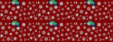 Çiçekli karalama şeklinde Raster çiçek deseni. Yumuşak, bahar çiçekli arka plan. Kırmızı renkte çiçekler.