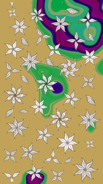 Manzaralı çiçek deseni. Çiçek kompozisyonu, el boyası, hassas şablon. Üst manzara, yumuşak sarı renk tarzı. Sevgililer günü ve tebrik kartı konsepti için şık bir davet.