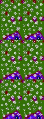 Raster illüstrasyonu. Çizim kalıbı. Ultraviyole kumaş deseni. Organik motif arkaplanı.