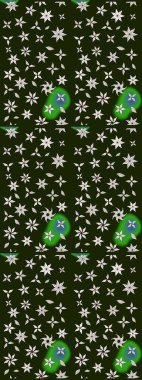 Çiçeğin suluboya çizimlerinin mükemmel deseni. Raster illüstrasyonu. Dekorasyon ve tasarım için güzel bir desen. Eski model. Moda baskısı. Suluboya çizim deseni.