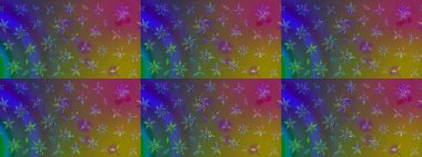 Kahverengi renkli çiçekler. Hediye ambalaj kağıdı, tebrik kartları, posterler ve pankart tasarımı. Raster düz çiçek çizim deseni.