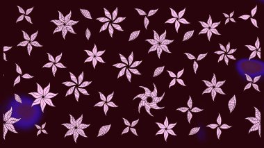 Kahverengi renklerde. Raster illüstrasyonu. Çiçek. Taslak dekoratif arka plan, çiçek mandala.