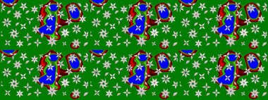 Raster - stok. Yeşil çiçekli eskiz deseni, suluboya çiçek deseni, sevimli çiçek, duvar kağıdı, kart veya kumaş için fayanslı.