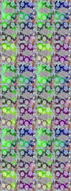 Raster illüstrasyonu. Klasik çiçek tasarımı elementleri. Tarafsız kıvırcık çiçekler nötr renklerde şekillenir.