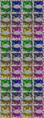 Kusursuz çiçek deseni duvar kâğıdı olarak kullanılabilir. Renkli çiçekler. Raster illüstrasyonu.