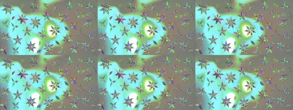 Yumuşak, yaz çiçekli arka plan. Çiçekli karalama şeklinde Raster çiçek deseni. Mavi ve gri renkte çiçekler.