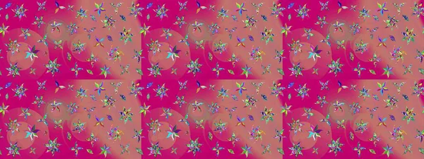 Çiçek arkaplanlı soyut zarafet eskiz deseni. Raster Güzel kumaş deseni.