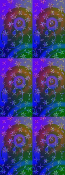 Küçük çiçekteki sevimli çiçek deseni. Mor ve mavi renkte çiçekler. Raster illüstrasyonu.