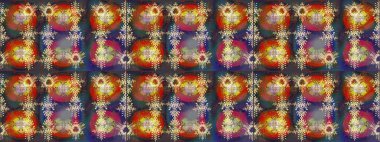 Renkli arka planda izole tatlı kar taneleri. Güzel kar tanesi. Soyut kış kahverengi, gri ve kırmızı süs. Yuvarlak raster kar tanesi. Raster illüstrasyonu.