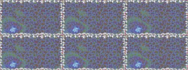 Kelebek desenli güzel çizim tasarımı. Mavi ve kahverengi renkli resimler. Ambalajlar, duvar kağıtları, kumaş tasarımı ve kağıt için hoş bir arkaplan. Kusursuz..