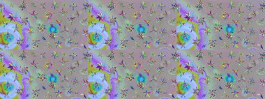 Üst manzara, yumuşak gri ve nötr renk tarzı. Manzaralı çiçek deseni. Sevgililer günü ve tebrik kartı konsepti için şık bir davetiye. Çiçek kompozisyonu, el boyası, hassas şablon..