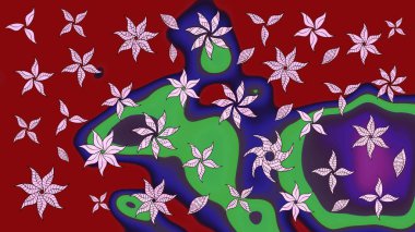 Çizim çiçek deseni duvar kağıdı, web sitesi arka planı, ambalaj kağıdı, davetiye, broşür, afiş veya web sitesi için kullanılabilir. Karalama elementleri. El çizimi Raster illüstrasyonu.