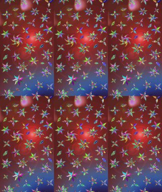 Raster suluboya çiçek deseni, narin çiçekler, kahverengi çiçekler, tebrik kartı şablonu. Güzel kumaş deseni.