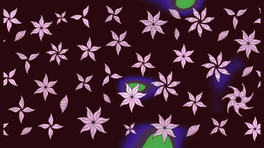 Kahverengi renkte manzaralı çiçek deseni. Üst manzara, yumuşak stil. Sevgililer günü ve tebrik kartı konsepti için şık bir davetiye. Çiçek kompozisyonu, el boyası, hassas şablon..