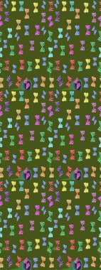 Kelebek. Yeşil ve nötr arkaplanda izole edilmiş web tasarımı için renk çizgisi raster seti. Çizim.