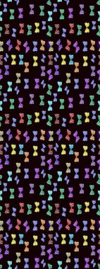 Renkli kelebekler. Çizim kalıbı. Web sayfası geçmişleri, duvar kağıtları, tekstil ve yüzey dokuları için mükemmel. Raster illüstrasyonu.