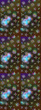 Raster illüstrasyonu. Küçük çaplı çiçeklerdeki basit şirin desenler. Tekstil veya kitap kapakları, imalat, duvar kağıtları, baskı, hediye paketi ve yapıştırma kitabı için çiçek eskiz geçmişi.