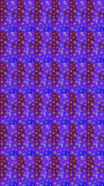 Sevgililer günü ve tebrik kartı konsepti için şık bir davetiye. Üst manzara, yumuşak stil. Çiçek kompozisyonu, el boyası, hassas şablon. Menekşe renkleri üzerindeki manzara çiçek deseni.