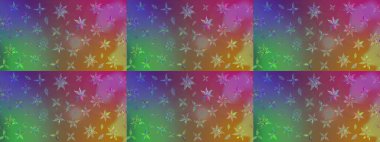 Moda arka planında parlak buketler. Kumaş, duvar kağıdı ve kağıt üzerine baskı yapmak için gelişen arka plan. Raster illüstrasyonu. Eski usul küçük çiçekli şirin bir eskiz deseni..