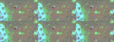 Gri ve bej renkler üzerine çiçek desenli çizimler, el yapımı papatyalar, papatyalar. Tekrar eden çiçek arkaplanı, zarif gri ve bej çiçekli duvar kağıdı.