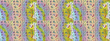 Doğal kozmetik ürünleri, parfüm, çiçekçi dükkanı için bahar ihalesi tasarımı. Karşılama ya da düğün geçmişi olarak kullanılabilir. Paket kağıdı için en iyisi. Lale çiçekli Raster eskiz deseni.