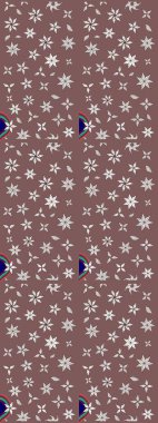 Çiçekli çiçek deseni, suluboya. Raster deseni. Küçük çiçekte güzel bir çiçek deseni..