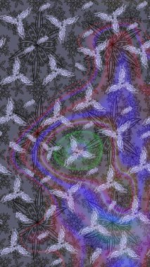 Paketleme, tekstil, duvar kâğıdı için çiçek eskizi. Raster 'ın taze dokusu. Yumuşak pamuk tasarımı. Yumuşak fayans. Klasik çiçek deseni.