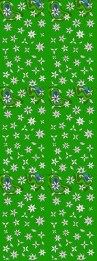 Renkli Bahar Teması eskiz kalıbı. Süslü kumaş deseni. Düz Çiçek Elementleri Tasarımı. Raster illüstrasyonunda çiçek deseni çizimi.