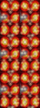 Suluboya, elle çizilmiş. Eskiz arkaplan modeli. Kırmızı yapraklı yabani çiçekler. Raster illüstrasyonu.