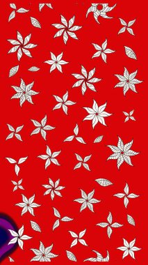 Raster illüstrasyonu. Güzel kumaş deseni. Bahar çiçekli güzel bir çiçek deseni..