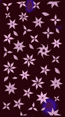 Kahverengi renklerde. Raster illüstrasyonu. Çiçek. Taslak dekoratif arka plan, çiçek mandala.