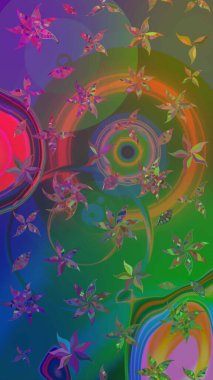 Yazdır. Renkli Yaz Temalı eskiz kalıbı. Güzel eskiz şekli. Güzel kumaş deseni. Düz Çiçek Elementleri Tasarımı. Raster çiçekli arka plan.