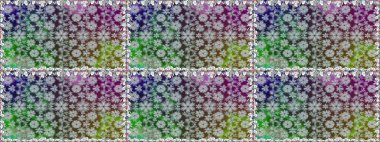 Kusursuz. Küçük çiçekteki sevimli çiçek deseni. Raster illüstrasyonu.