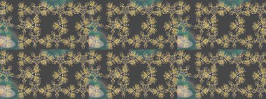 Renkli Yaz Temalı eskiz kalıbı. Raster Illustrasyon 'daki Çiçek Deseni' nin son moda çizimi. Düz Çiçek Elementleri Tasarımı. Güzel kumaş deseni.