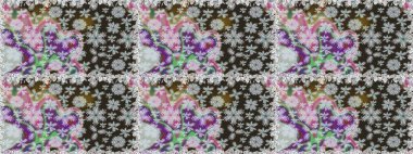 Çiçekli el, pürüzsüz desen çizmiş. Modern gelişim, gri ve nötr raster arka plan duvar kağıdı çizimi, klasik çizgi çizgisi, desenli desenli çiçekler, çiçekli süsler..