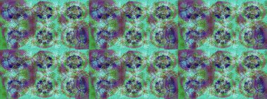 Renkli elementlerle Raster ilginç desen.