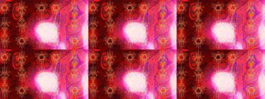 Kumaş veya Duvar Kağıdı Tasarımı. Folk Style. Stilize Çiçekler. Tekstil için Lacy Fashion Print. Raster illüstrasyonu. Mandalas 'ın dekoratif dokusu. Dantelli Kar Tanelerinin Etkisi.