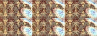 Bej, nötr ve kahverengi çiçekli bahar çiçekleri. Moda baskıları için zarif bir şablon. Küçük renkli çiçekler. Küçük çiçekte güzel bir desen. Motley illüstrasyonu.