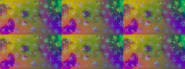 Yeşil ve kahverengi renkte çiçekler olan bir çiçek deseni çiz. Suluboya tarzında yeşil ve kahverengi renkte çiçekler.