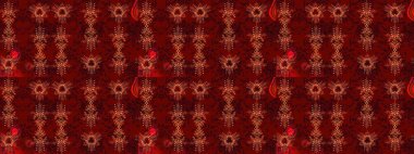 Kırmızı, kahverengi ve siyah renkler üzerine şirin soyut kar tanesi raster tasarımı. Yeni yıl kar tanesi. Düz kar karalama ikonları, kar taneleri silueti Noel afişi için, kartlar.