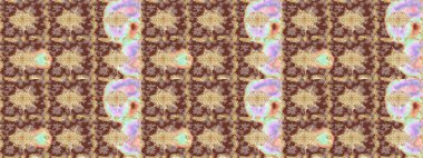 Duvar kâğıdı barok, İspanyol kumaşı. Kahverengi renkler üzerine grafiksel modern çizim deseni. Skeç raster arka planı. Çiçek deseni çizimi.