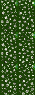 Küçük bir çiçekte eskiz deseni. Raster illüstrasyonu. Hoş bir çiçek geçmişi var. Güzel kumaş deseni.