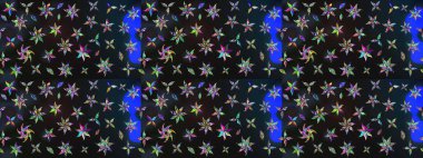 Raster illüstrasyonu. Robot resim. Küçük çiçekte sevimli çiçek deseni var..