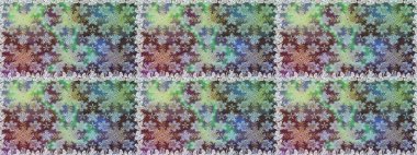 Tarafsız renklerde altın. Dekoratif simetri arabesk. Doğum günü kartı, davetiye ya da afiş için iyidir. Raster illüstrasyonu. Kusursuz ortaçağ çiçek desenleri..