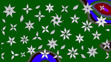 Hoş bir çiçek geçmişi var. Güzel kumaş deseni. Küçük bir çiçekte eskiz deseni. Raster illüstrasyonu.