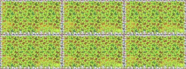 Moda sevimli kumaş tasarımı. Kelebeklerle güzel bir moda modeli. Fantezi çizimi. Yeşil ve sarı renkli çizimler. Raster illüstrasyonu.