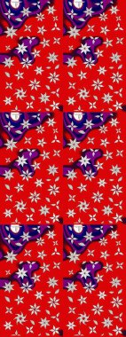 Kırmızı ve nötr renklerde çiçekler. Çiçekli karalama şeklinde Raster çiçek deseni. Nazik, narin çiçek arkaplanı.